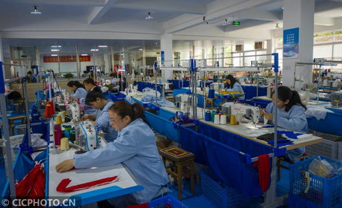 城鄉企業生產加工忙 圍巾